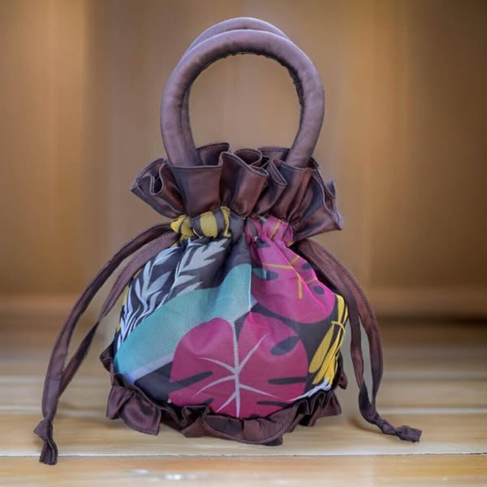 Brown Floral Bag - Picture 2 of 3